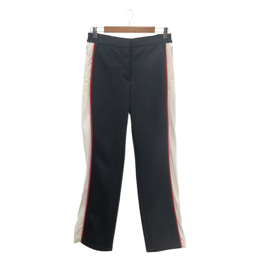 Burberry Black Mesh Striped Tailored Track Pants Size UK6