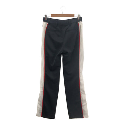 Burberry Black Mesh Striped Tailored Track Pants Size UK6
