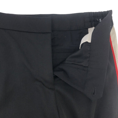 Burberry Black Mesh Striped Tailored Track Pants Size UK6