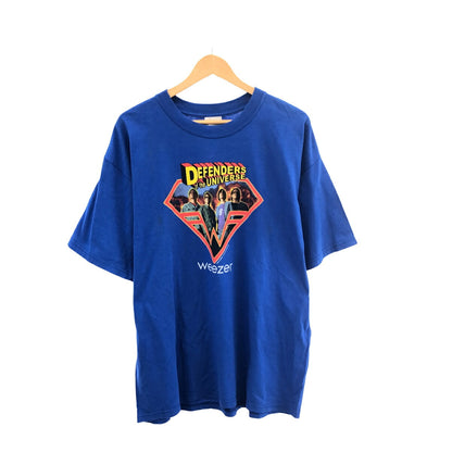 GILDAN 00s Weezer DEFENDER of the T-Shirt Blue Size XL