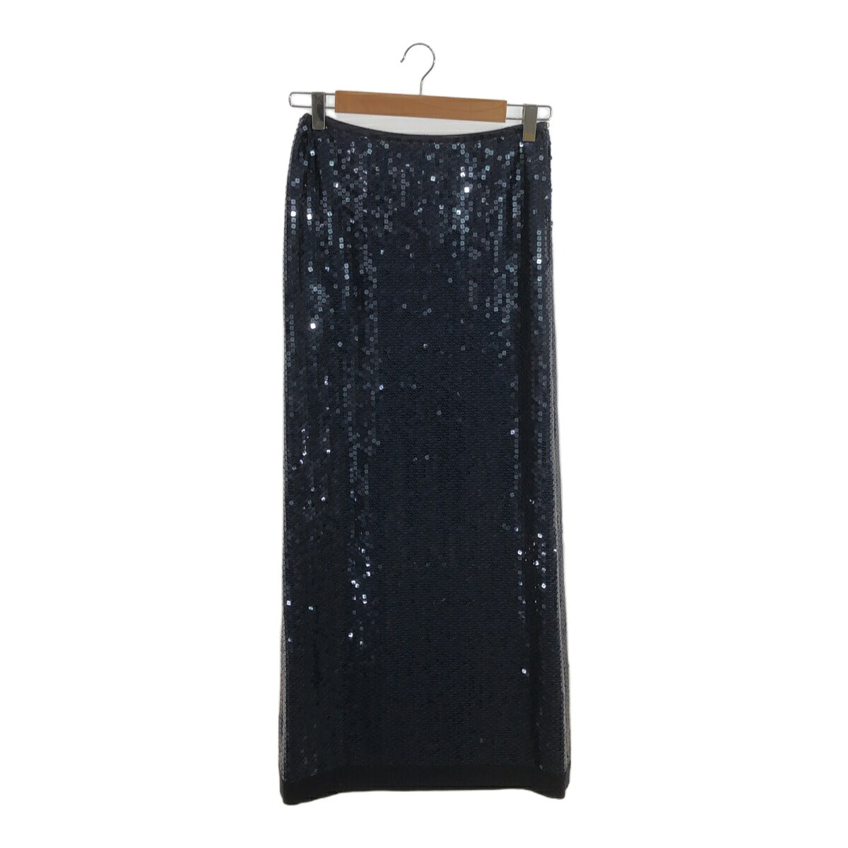 PIAZZA SEMPIONE Navy Sequin Camisole Dress Size 46