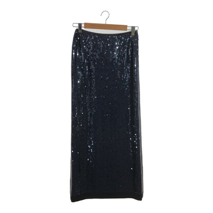 PIAZZA SEMPIONE Navy Sequin Camisole Dress Size 46