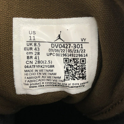 Nike WMNS Air Jordan 1 Mid SE OLIVE TOE Sneakers Size 28cm