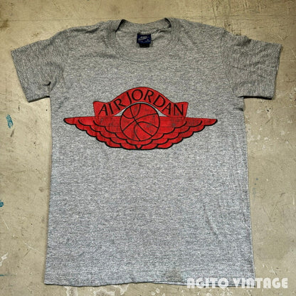 Nike 80s Air Jordan Wing Logo T-Shirt Heather Gray Size S