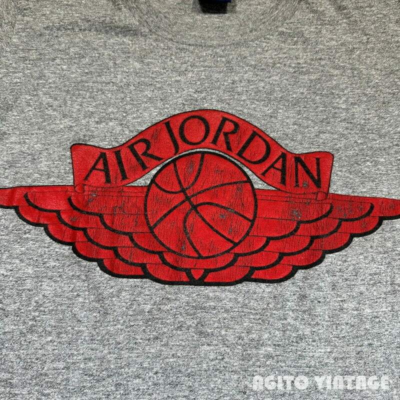 Nike 80s Air Jordan Wing Logo T-Shirt Heather Gray Size S