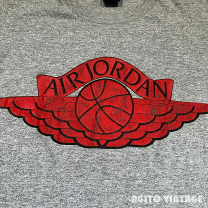 Nike 80s Air Jordan Wing Logo T-Shirt Heather Gray Size S