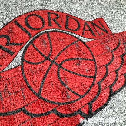 Nike 80s Air Jordan Wing Logo T-Shirt Heather Gray Size S