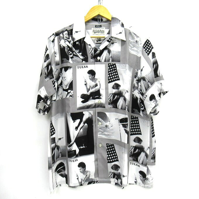 WACKO MARIA x Larry Clark "Tulsa" Hawaiian Shirt Gray Size M
