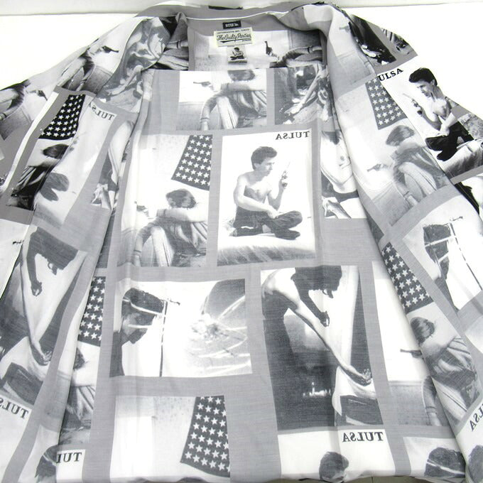 WACKO MARIA x Larry Clark "Tulsa" Hawaiian Shirt Gray Size M