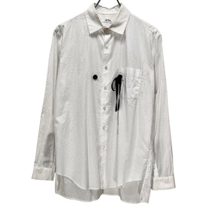 Vintage ensou. Cotton Broadcloth Ribbon Shirt White Size M
