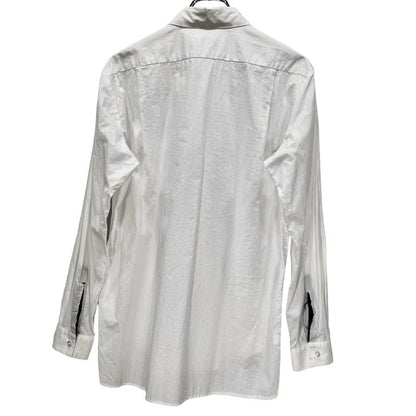 Vintage ensou. Cotton Broadcloth Ribbon Shirt White Size M
