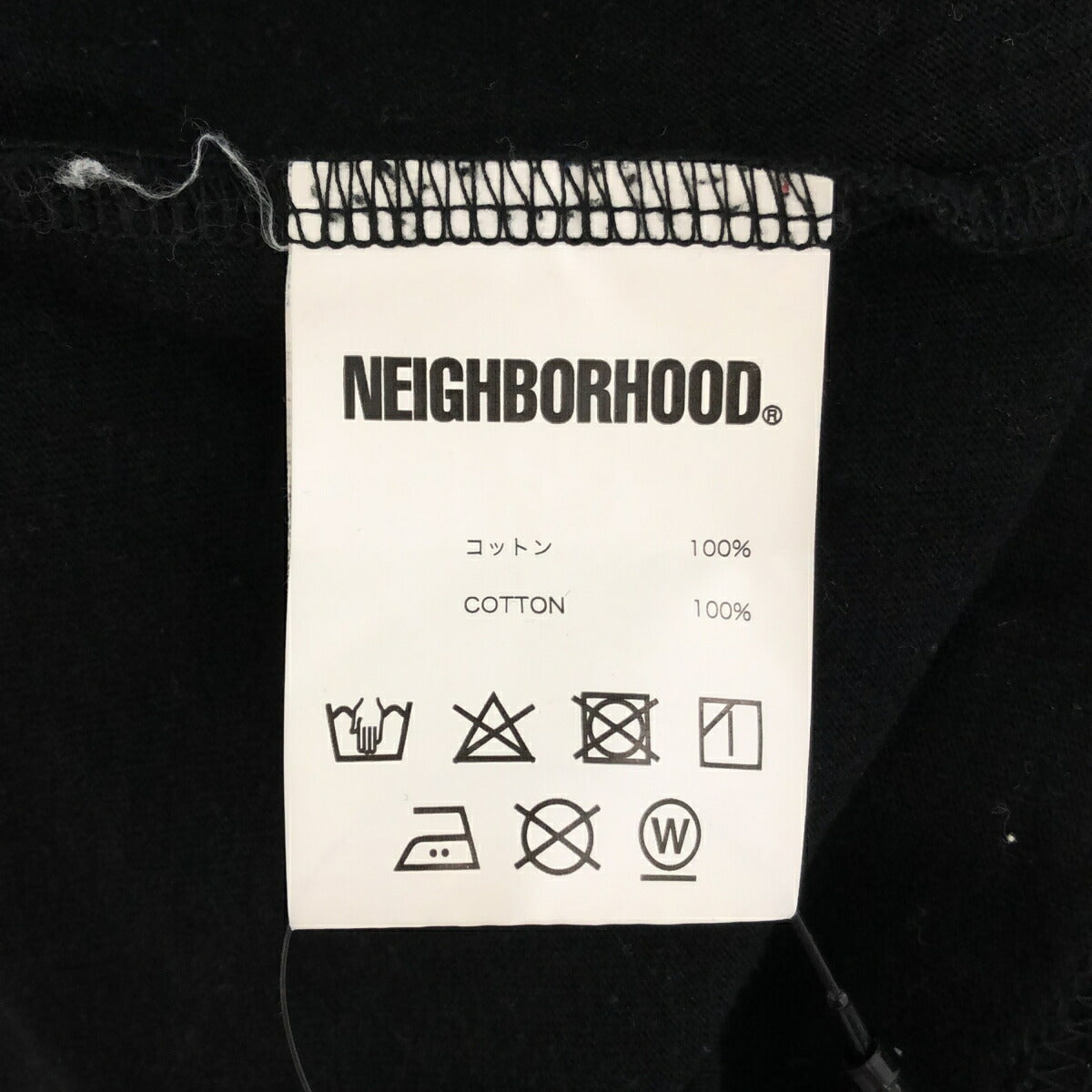 NEIGHBORHOOD NBHD Sleeve Print Long Sleeve Tee Black Size S