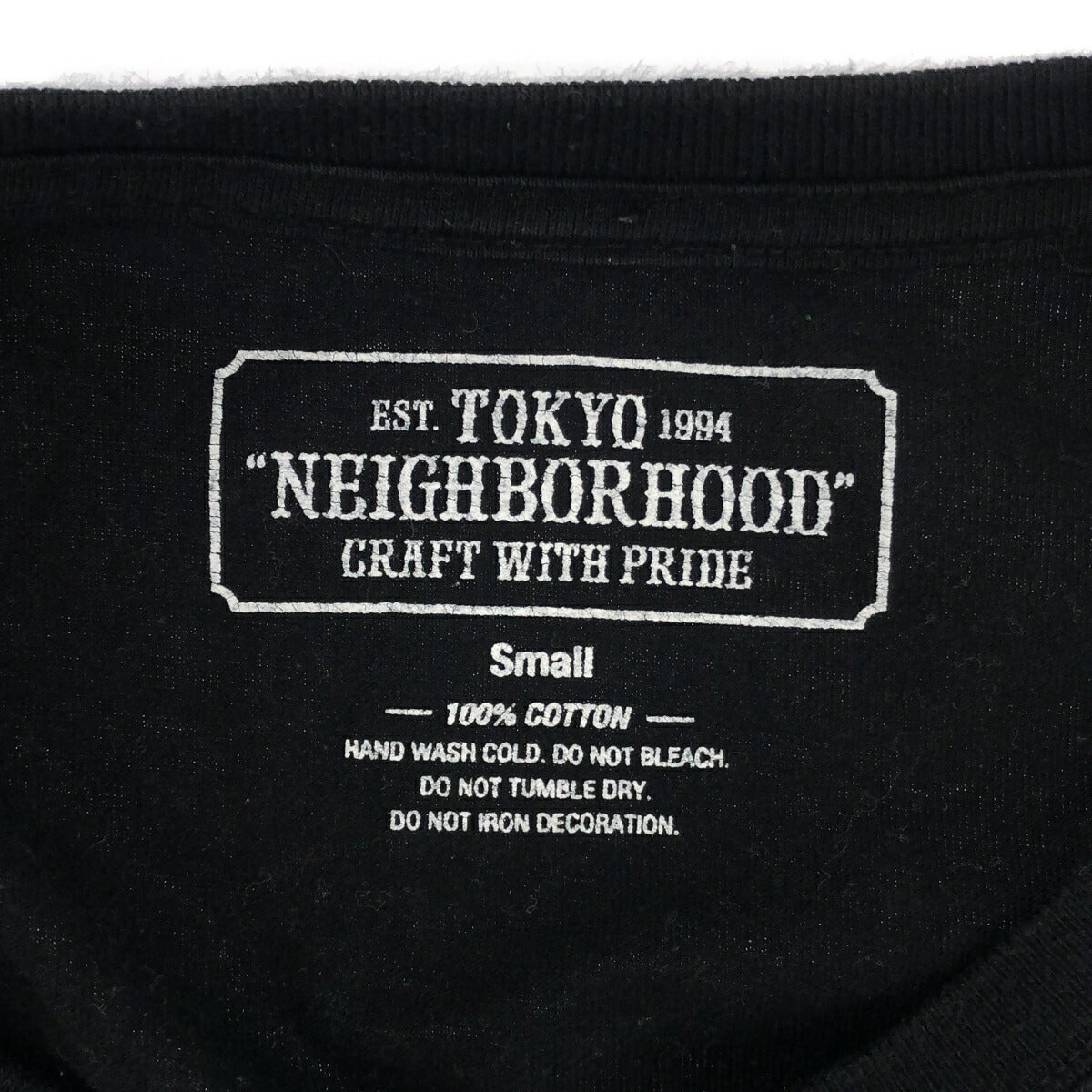 NEIGHBORHOOD NBHD Sleeve Print Long Sleeve Tee Black Size S