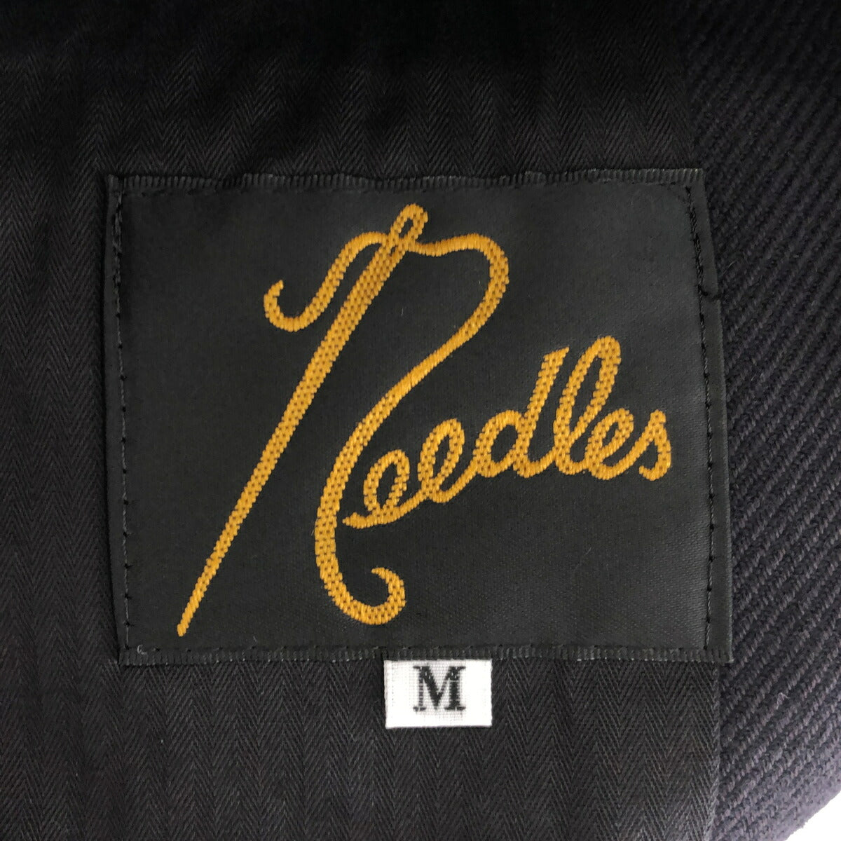 Needles Leather Rib Double Jacket Made in Japan Black Size M