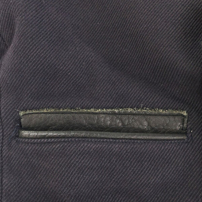 Needles Leather Rib Double Jacket Made in Japan Black Size M