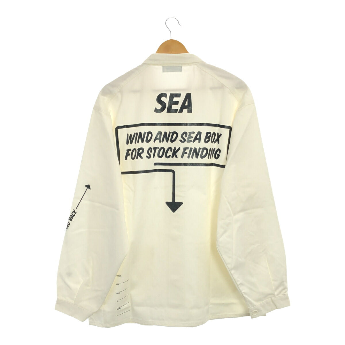WIND AND SEA WDS-ARCVBX-18 Coverall Jacket White Size XL
