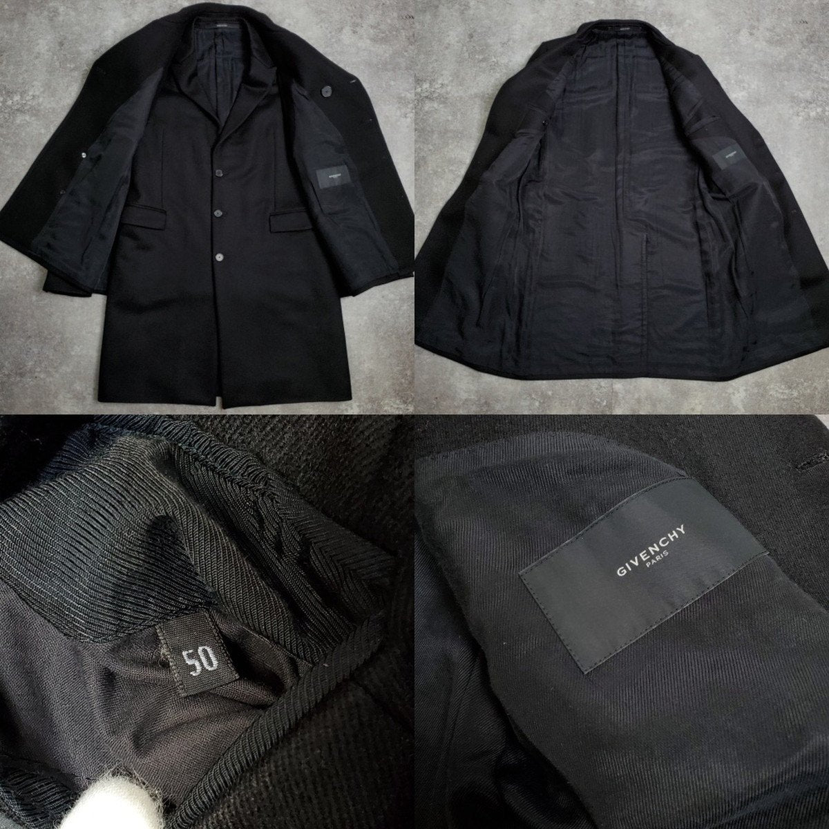 GIVENCHY Limited Collection Coat Black Size 50