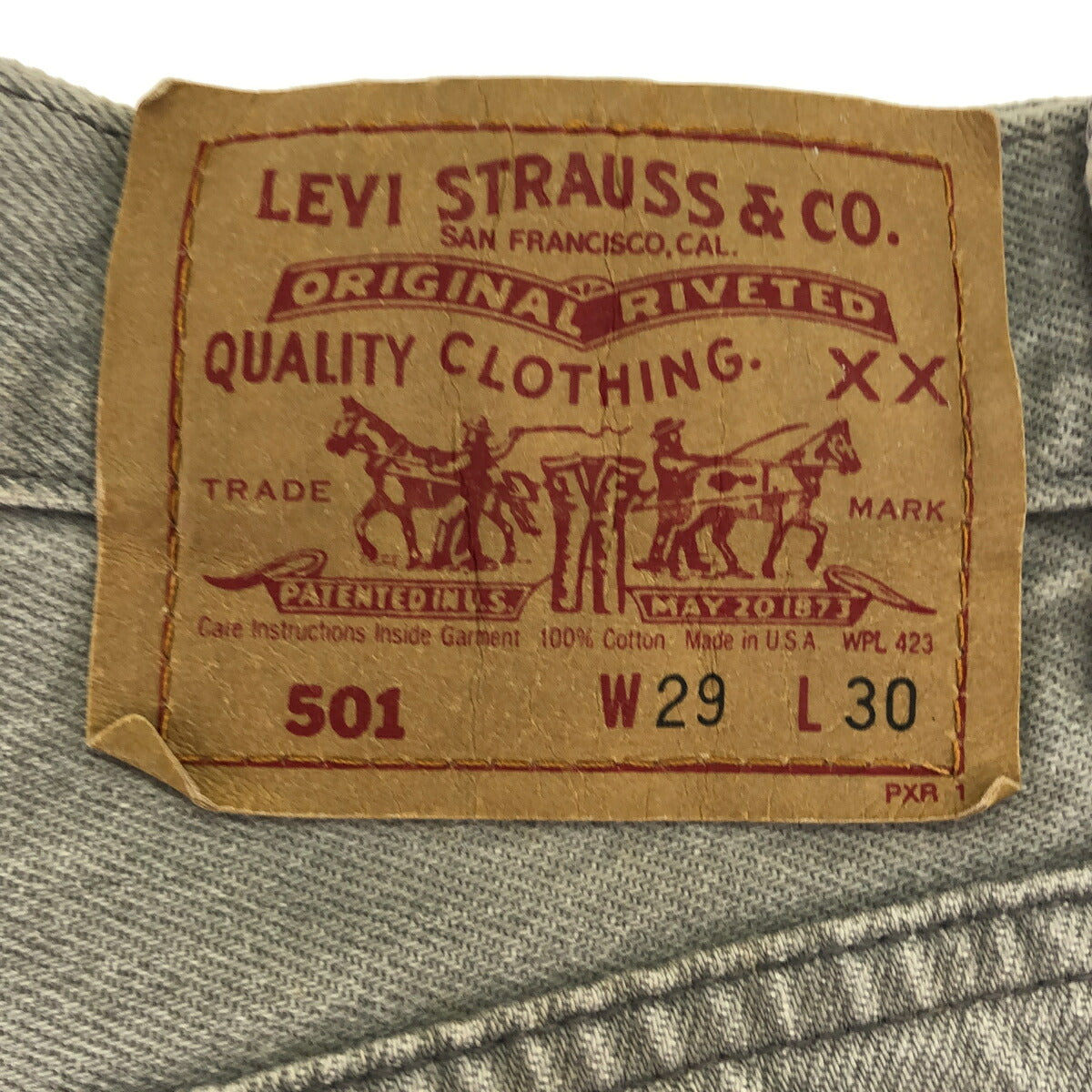 Levi's 90s 501-0636 Straight Gray Denim Size W29