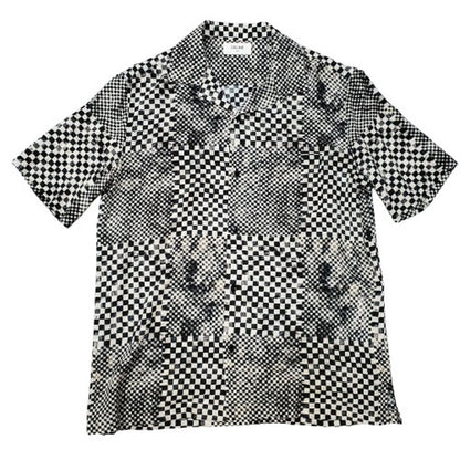 Celine 24SS Kalo Hawaiian Checked Button-Up Size M