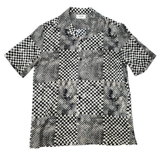 Celine 24SS Kalo Hawaiian Checked Button-Up Size M