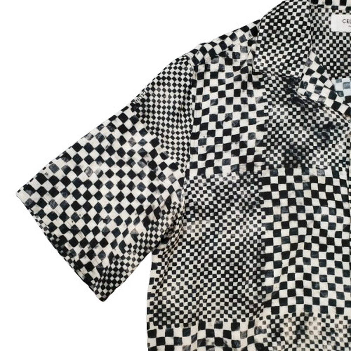 Celine 24SS Kalo Hawaiian Checked Button-Up Size M