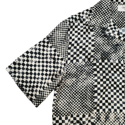 Celine 24SS Kalo Hawaiian Checked Button-Up Size M
