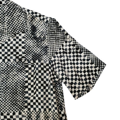 Celine 24SS Kalo Hawaiian Checked Button-Up Size M