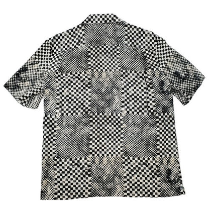 Celine 24SS Kalo Hawaiian Checked Button-Up Size M