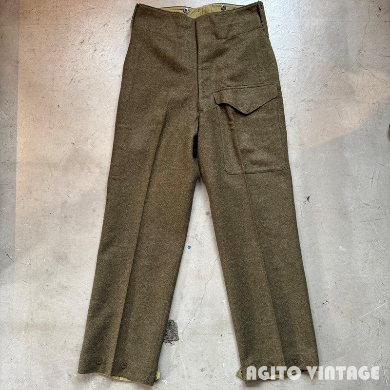 ROYAL CANADIAN 50s Military Wool Battle Pants Green Size 8