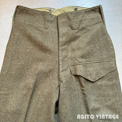 ROYAL CANADIAN 50s Military Wool Battle Pants Green Size 8