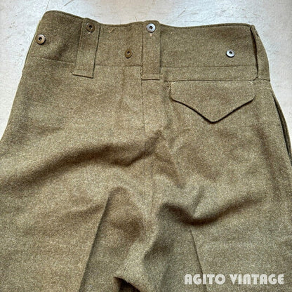 ROYAL CANADIAN 50s Military Wool Battle Pants Green Size 8