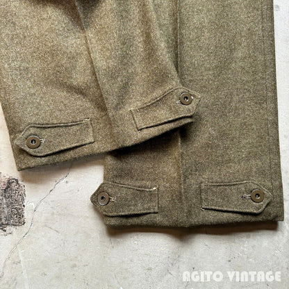 ROYAL CANADIAN 50s Military Wool Battle Pants Green Size 8