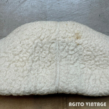 Vintage 1943 WWII Canadian Shearling Mackinaw Coat Size XL