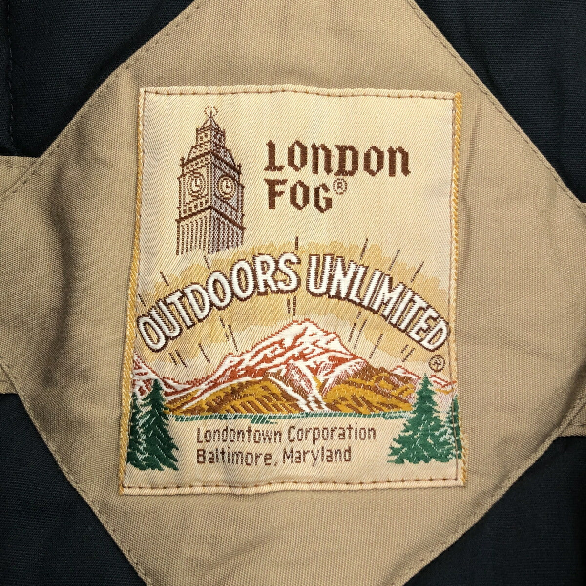 LONDON FOG 70s Padded Mountain Hoodie Size 46RE