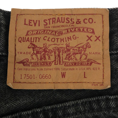 Levi's 90s Overdyed Black Straight Denim Jeans Size W28