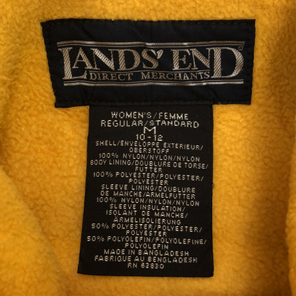LAND'S END 90s Fleece Lined Nylon Bench Coat Size M