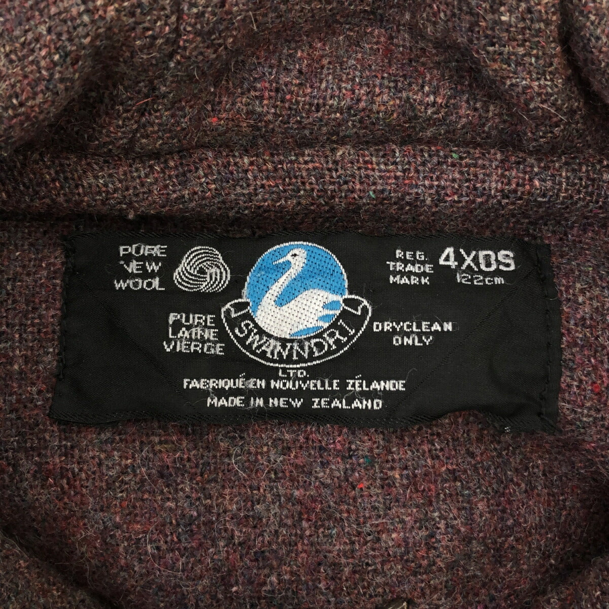 SWANNDRI Wool Bushshirt Buffalo Check Up Jacket Size 4XOS
