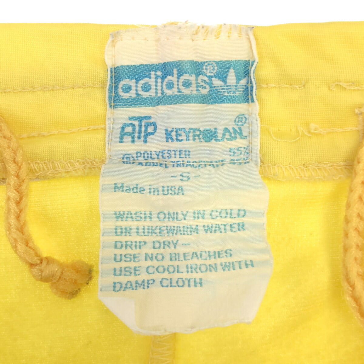 ATP 70s adidas Track Pants Yellow USA Sweatpants Size S