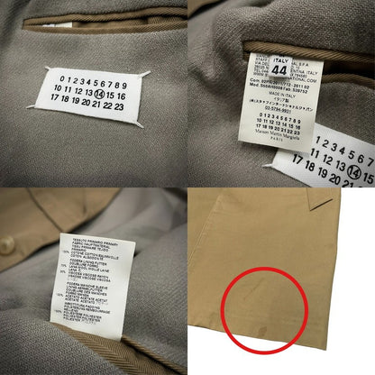 Maison Martin Margiela 11AW Cotton Twill Coat Beige Size 44