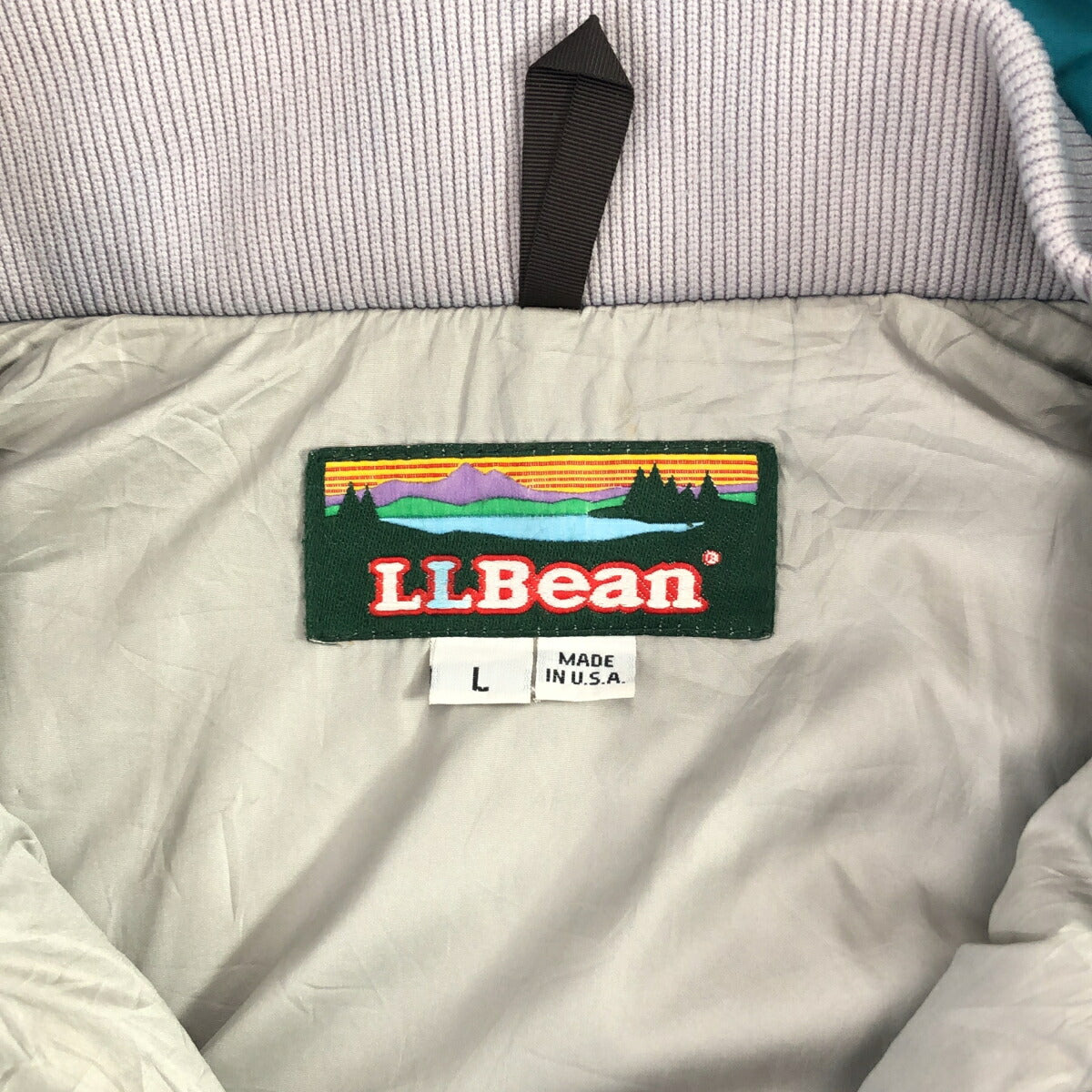 L.L.Bean 80s Penobscot Padded Nylon Parka Blue Jacket Size L