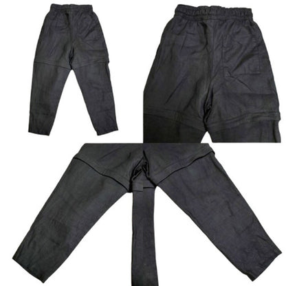 tac:tac Black Linen Convertible Drawstring Pants Size L
