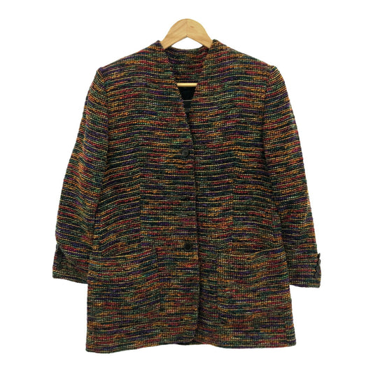 HERNO Multi-Color Tweed Jacket Made in Italy Size 44