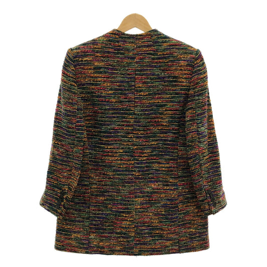 HERNO Multi-Color Tweed Jacket Made in Italy Size 44