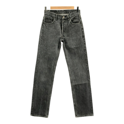 Levi's 90s 501-0658 Overdyed Black Faded Jeans Gray Size W28