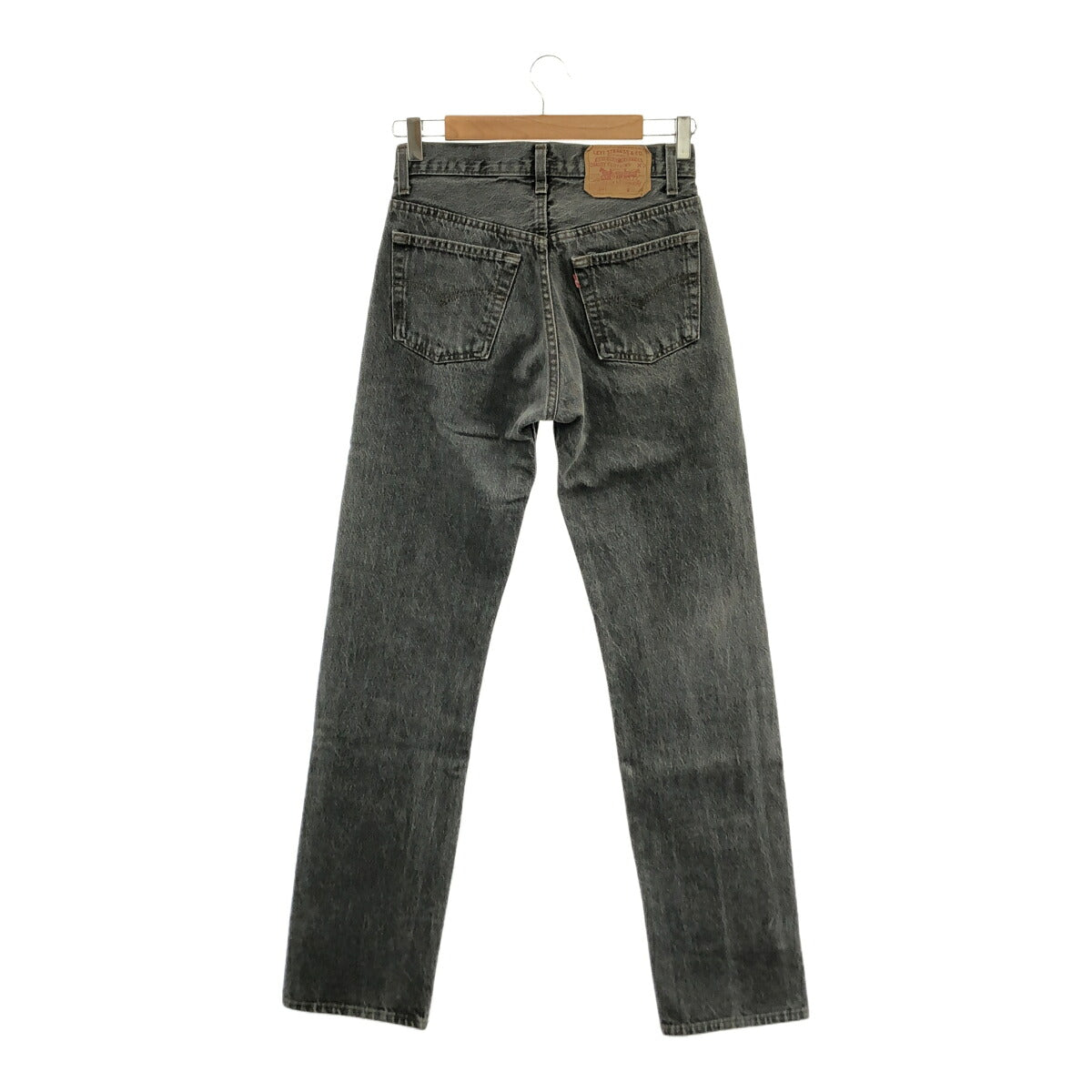 Levi's 90s 501-0658 Overdyed Black Faded Jeans Gray Size W28