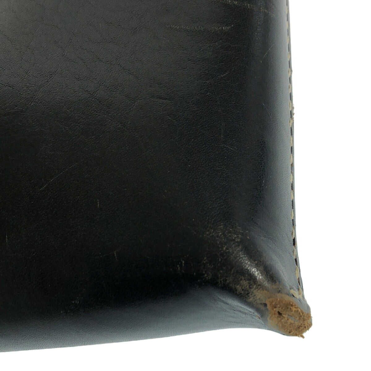 CHARLIE BORROW Leather Game Tote Bag Black Size ONE SIZE