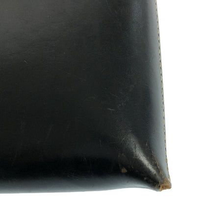 CHARLIE BORROW Leather Game Tote Bag Black Size ONE SIZE