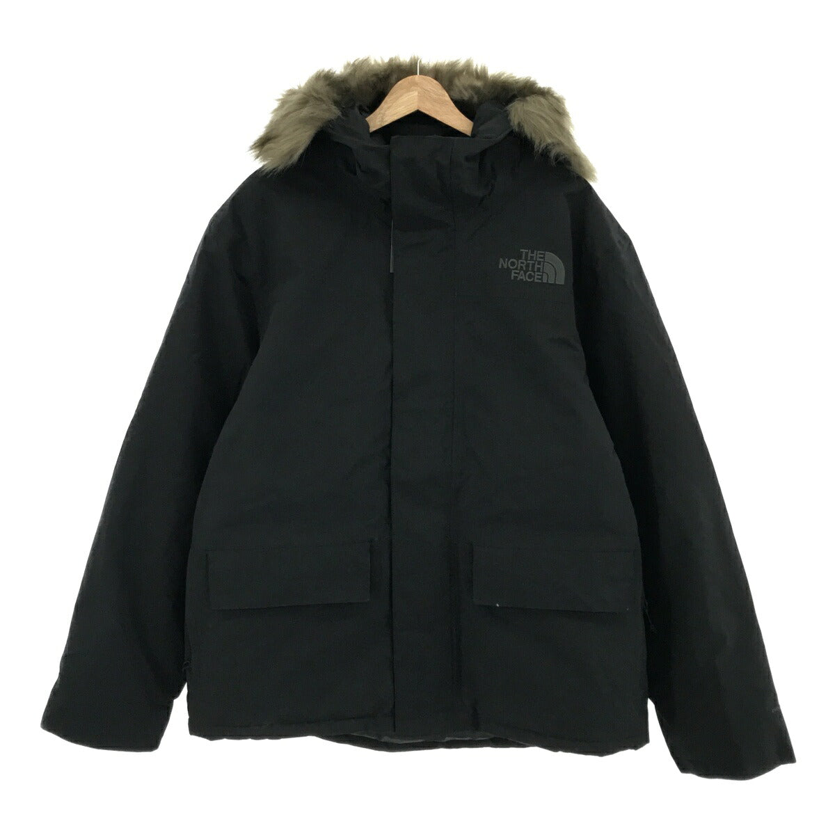 THE NORTH FACE Arctic Parka Hooded Down Jacket Black Size XL