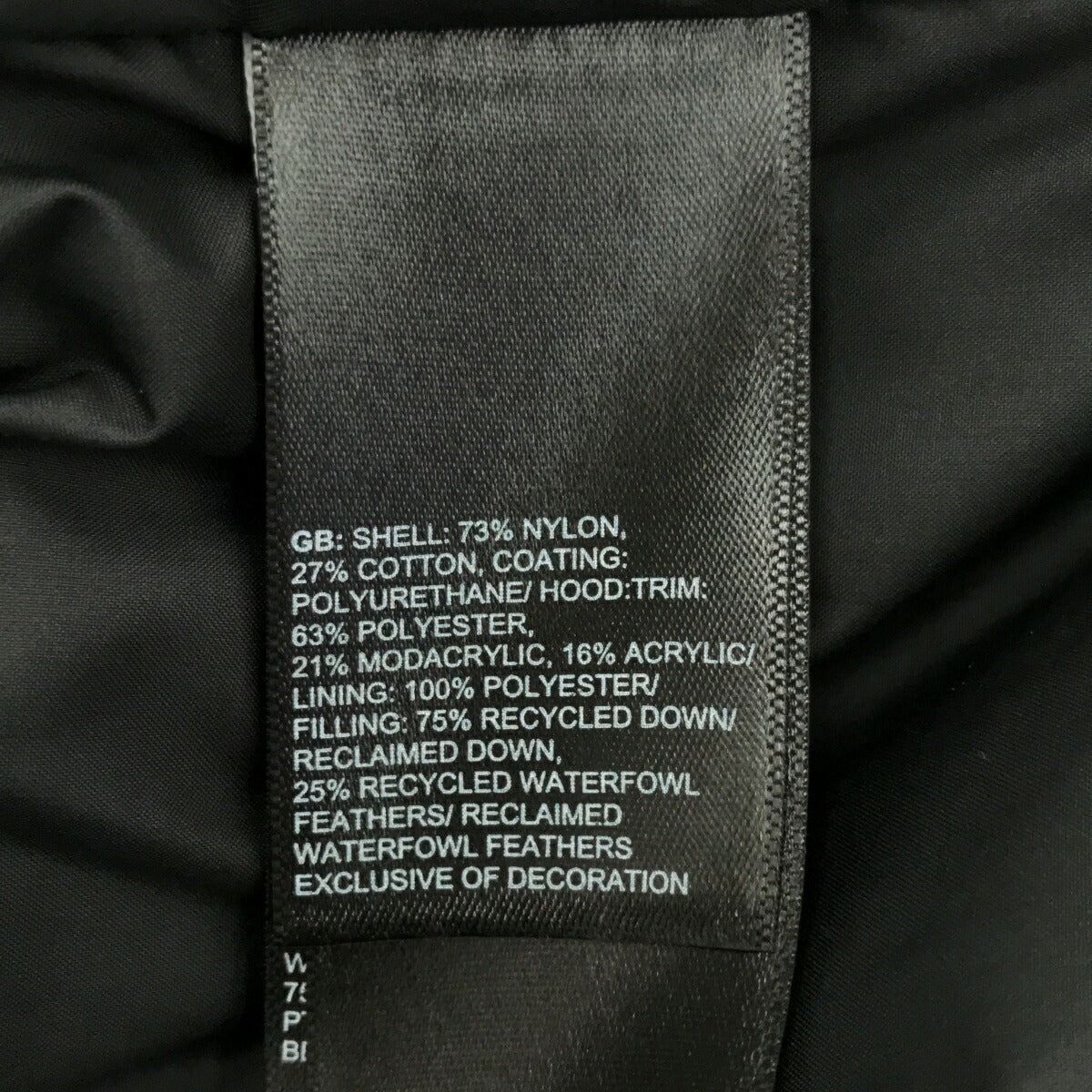 THE NORTH FACE Arctic Parka Hooded Down Jacket Black Size XL