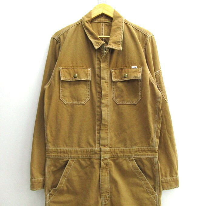 MOTHER Brown Duck Canvas Jumpsuit